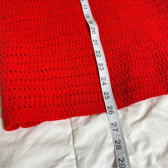 NWOT Nicole Miller Red Knit Short Sleeve Sweater Size 3XL - Picture 4 of 8